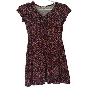 LEMONDROP, short-sleeved dress, with multicolored flowers, for girls, Size 10